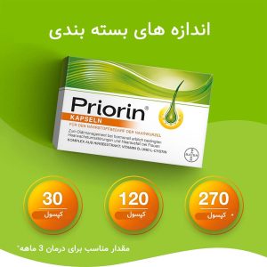 مکمل ضدریزش و تقویت مو پریورین Priorin® بایر آلمان 120 عددی 2
